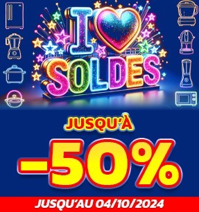 I ❤ SOLDES - JUSQU'À -50% !